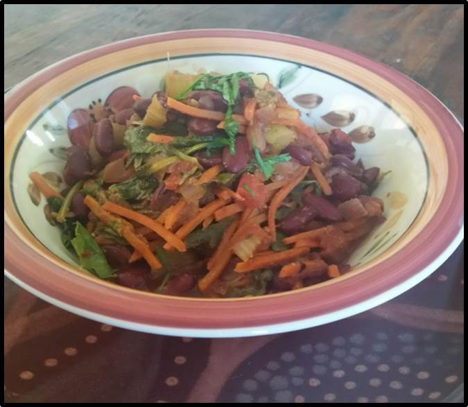 Christmas Chili with Kale and Kidney Beans